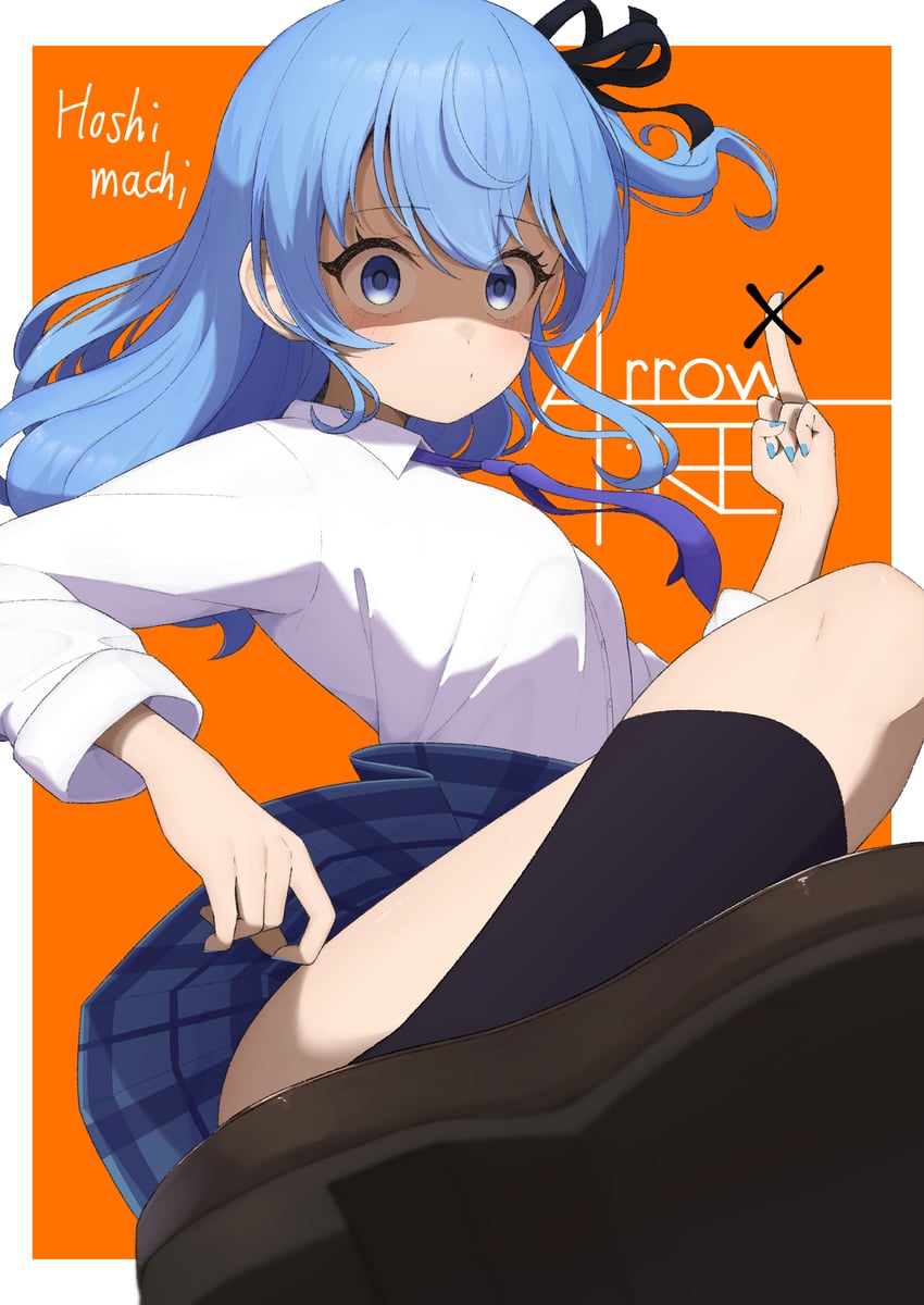 hoshimachi suisei (hololive and 1 more) drawn by lunch_boxer