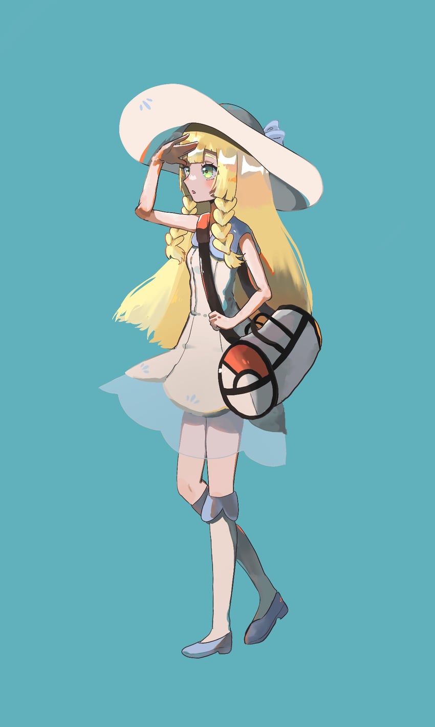 lillie (pokemon and 1 more) drawn by yuyuyu_wasabi