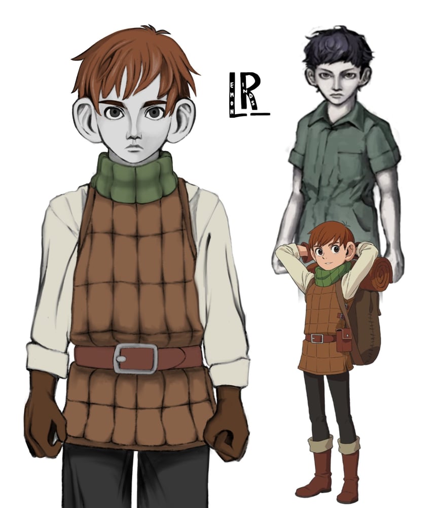 chilchuck tims and levi (dungeon meshi and 2 more) drawn by lemon_rinds