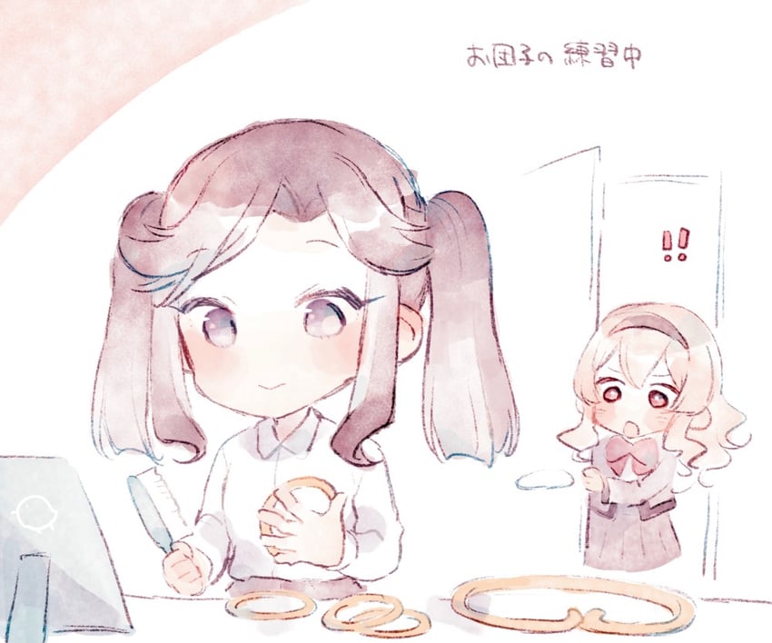 saijou claudine and tendou maya (shoujo kageki revue starlight) drawn by wato_(ko)