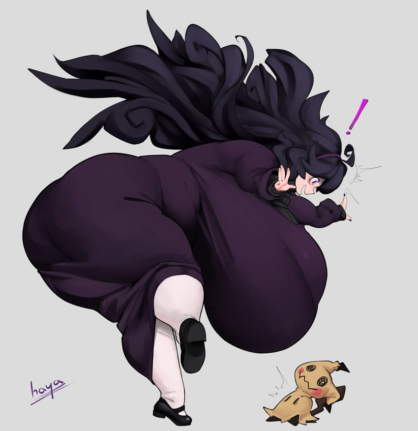 hex maniac and mimikyu (pokemon and 1 more) drawn by hayabusart