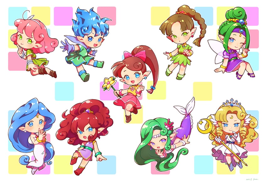 lip, windy, teana, seren, flare, and 4 more (panel de pon) drawn by h_vstpy
