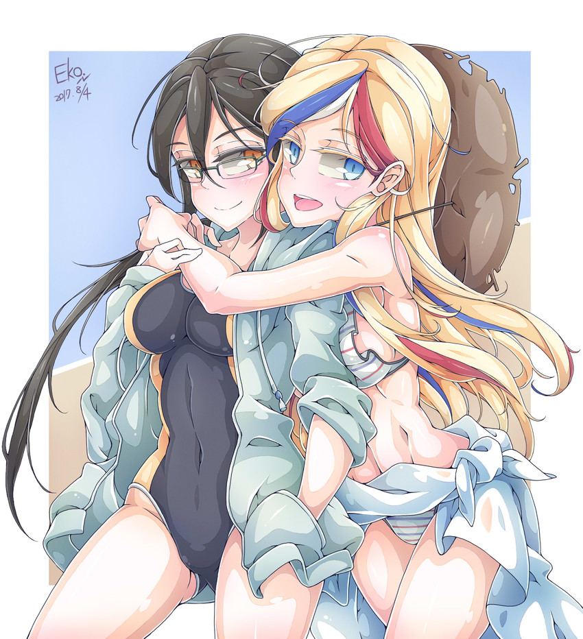 female admiral and commandant teste (kantai collection) drawn by falco_arrow