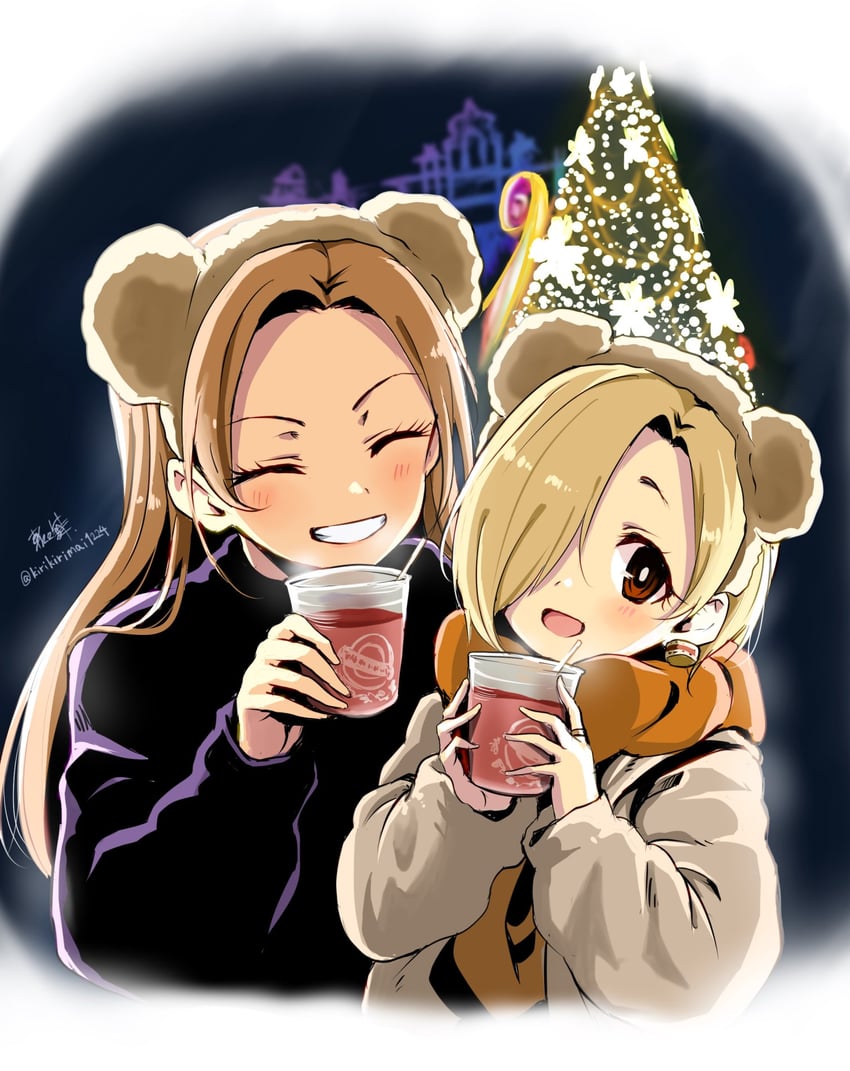 shirasaka koume and matsunaga ryo (idolmaster and 2 more) drawn by kirikirimai_(kkm)