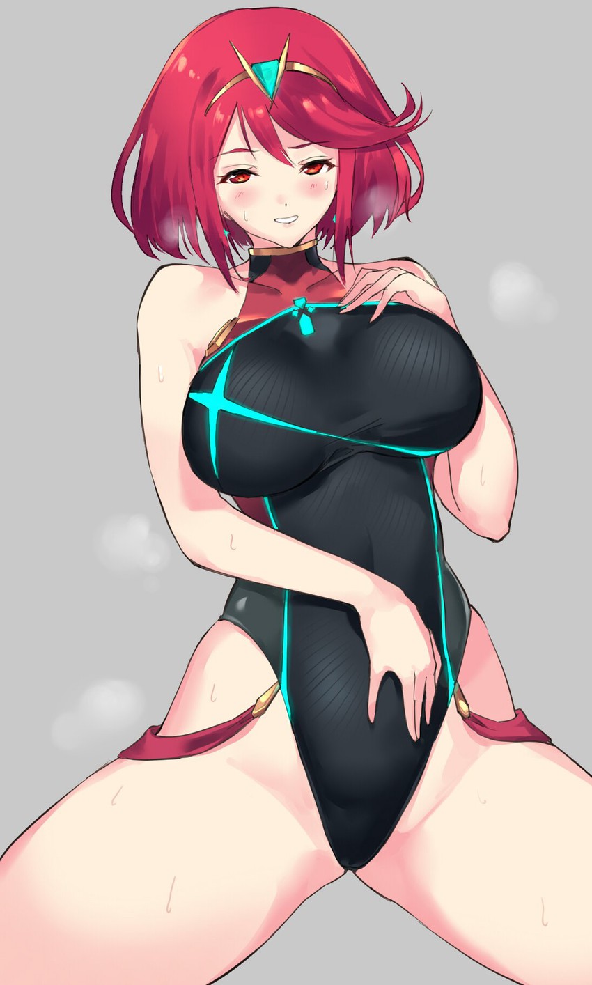 pyra (xenoblade chronicles and 1 more) drawn by negresco