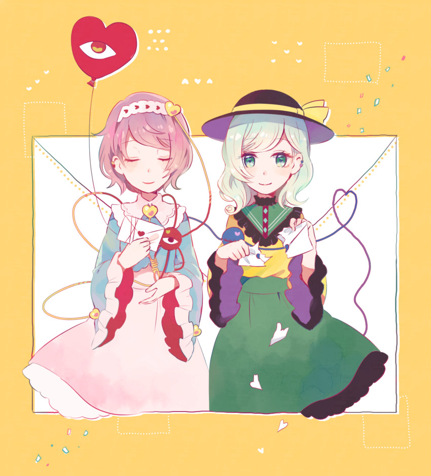 komeiji koishi and komeiji satori (touhou) drawn by mozukuzu_(manukedori)