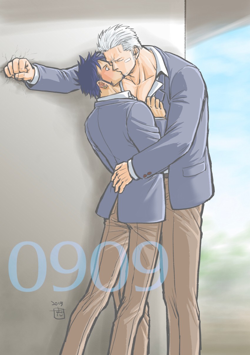trafalgar law and smoker (one piece) drawn by kokorozashi