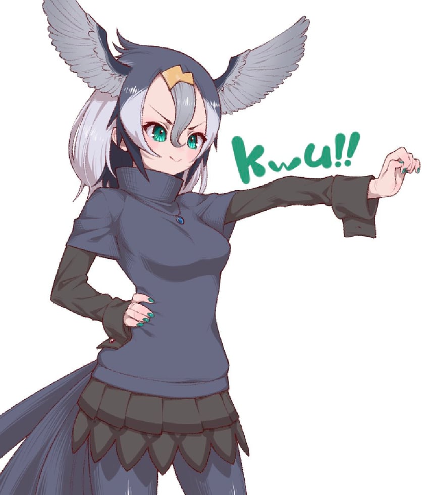 great cormorant (kemono friends) drawn by notora