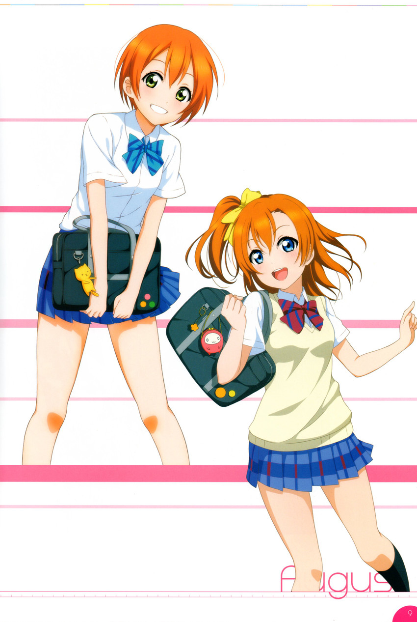 kosaka honoka and hoshizora rin (love live! and 2 more)