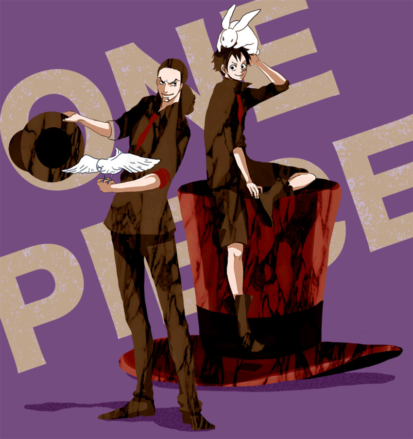 monkey d. luffy and rob lucci (one piece) drawn by oblaat_biv