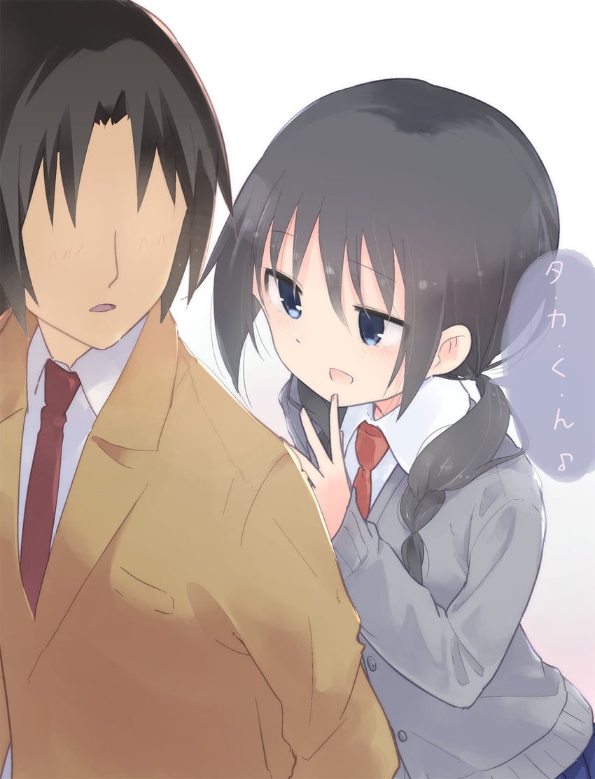 tsuda takatoshi and uomi chihiro (seitokai yakuindomo) drawn by kuroba_u