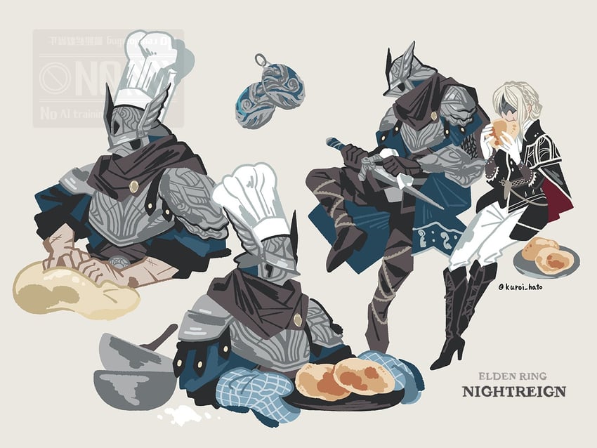 duchess and wylder (elden ring and 1 more) drawn by kuroihato