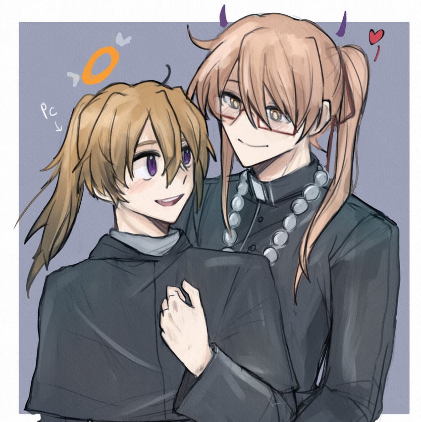 player character and sydney (degrees of lewdity) drawn by chanom_mmr45