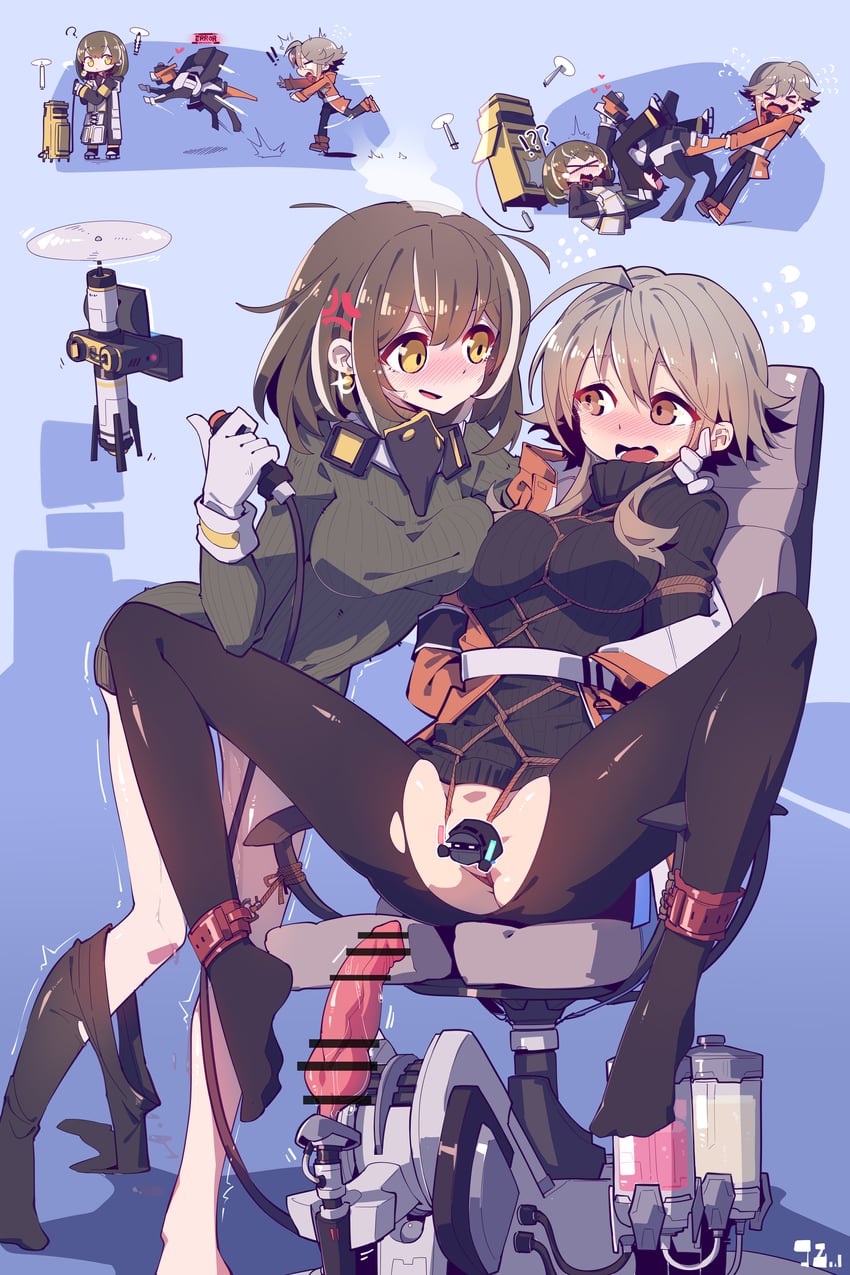 doctor, magallan, mayer, and meeboo (arknights) drawn by imazawa