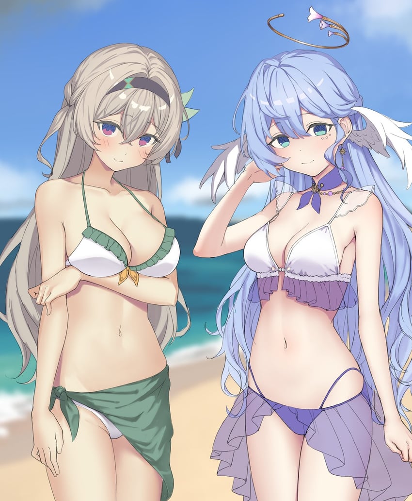 firefly and robin (honkai and 1 more) drawn by ryuudog