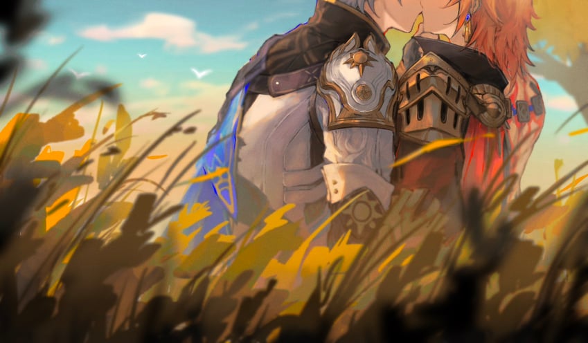 phainon and mydei (honkai and 1 more) drawn by harumihsr