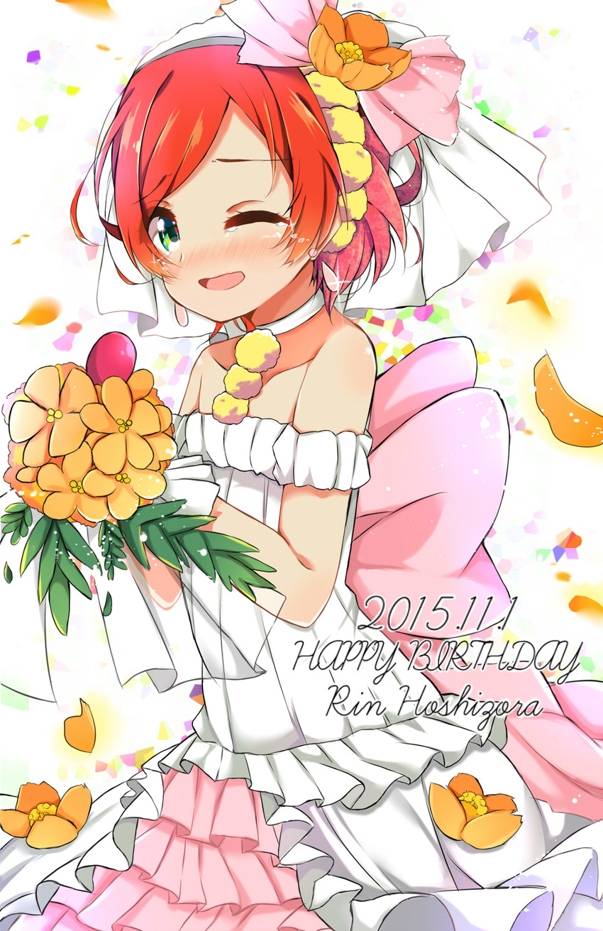 hoshizora rin (love live! and 1 more) drawn by dorisu2