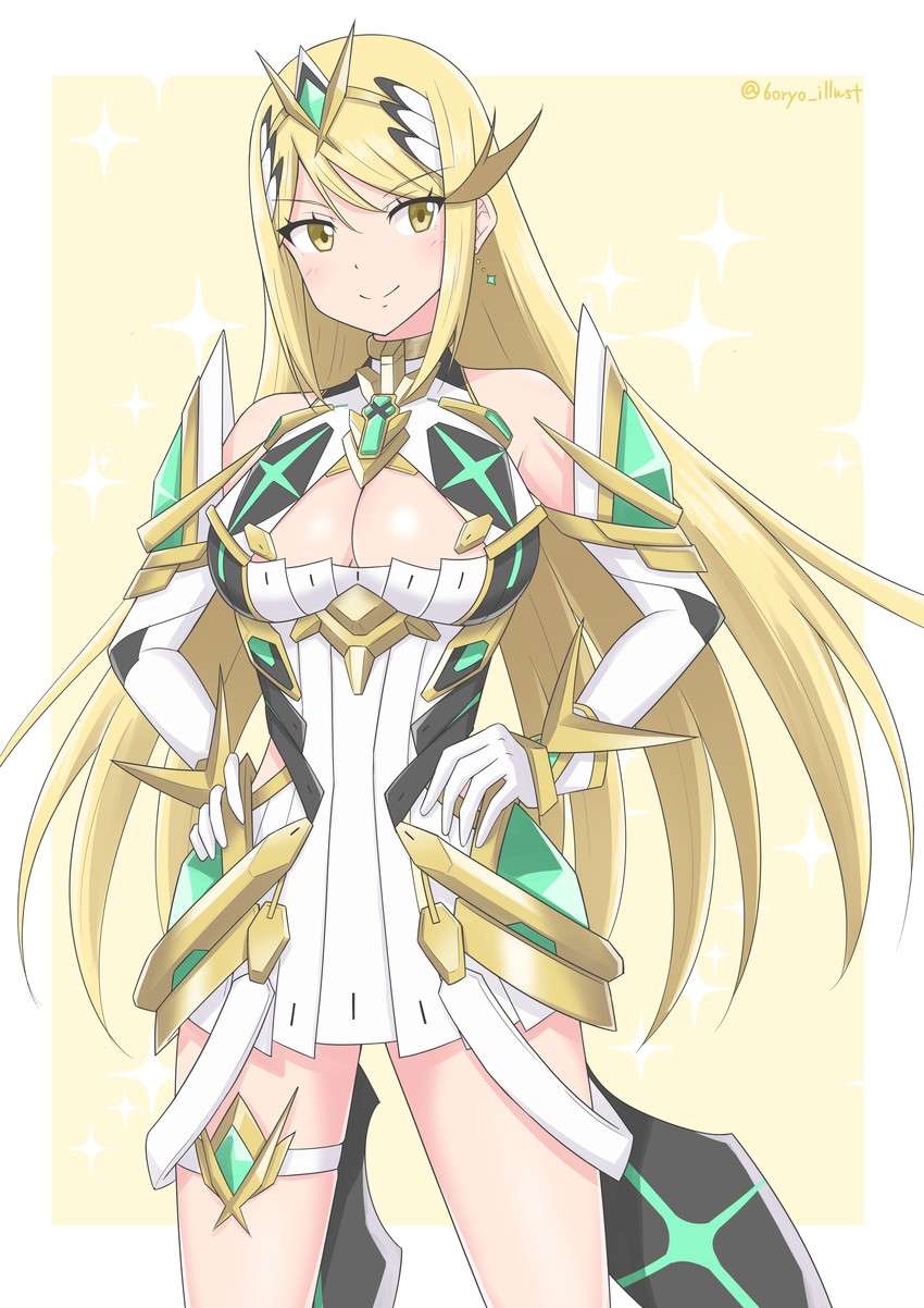 mythra (xenoblade chronicles and 1 more) drawn by ryochan96154