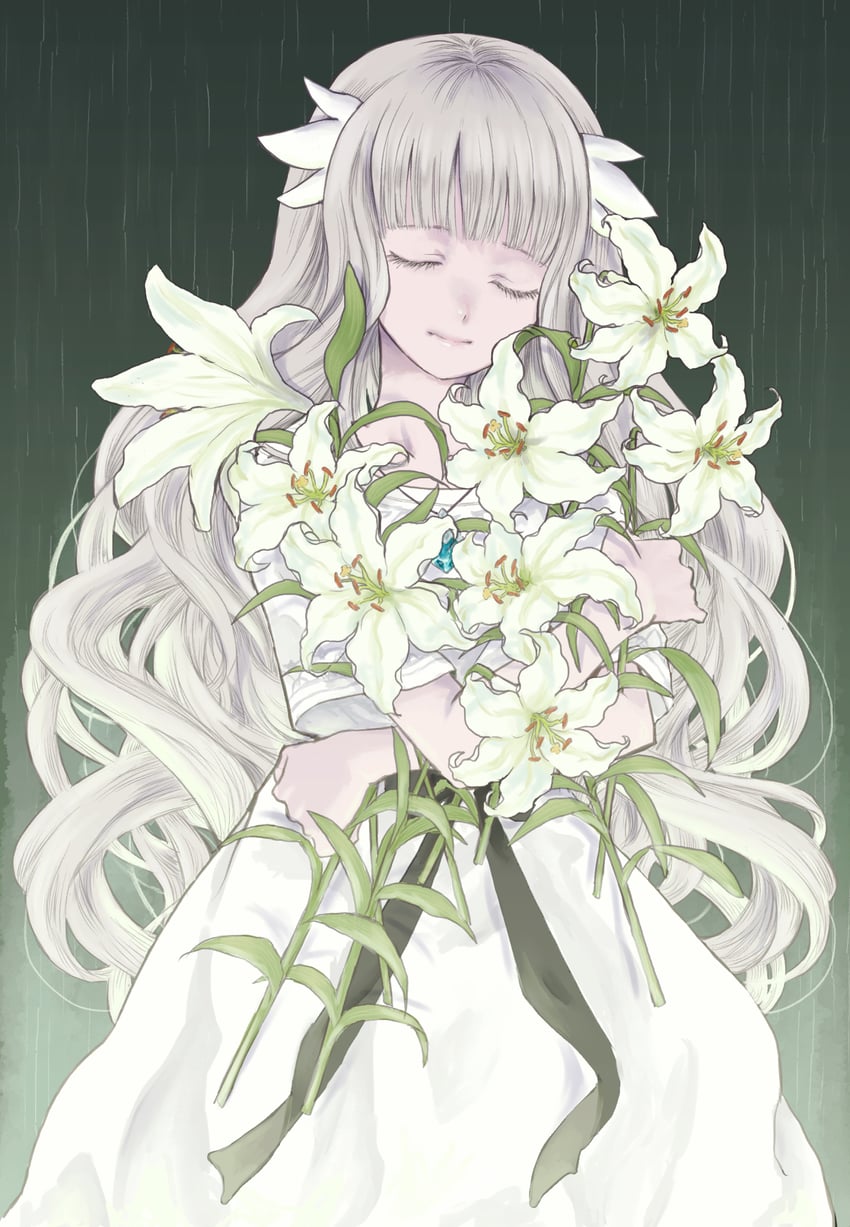 lily (ender lilies quietus of the knights) drawn by enodin