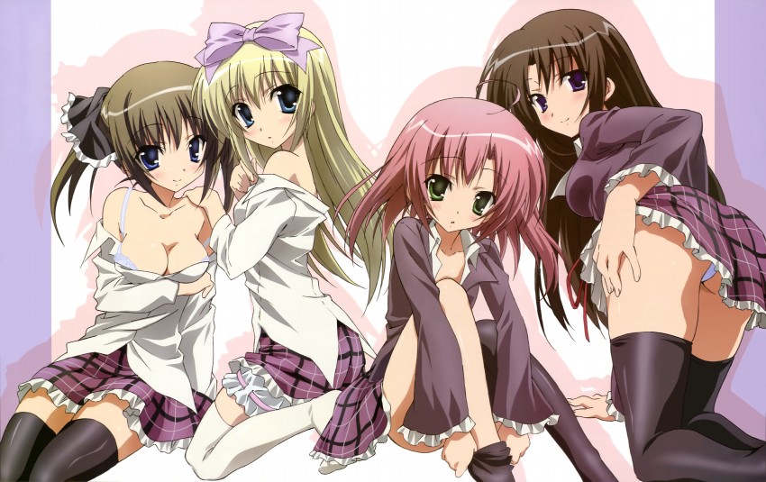 shiina mafuyu, sakurano kurimu, shiina minatsu, and akaba chizuru (nyantype and 1 more)