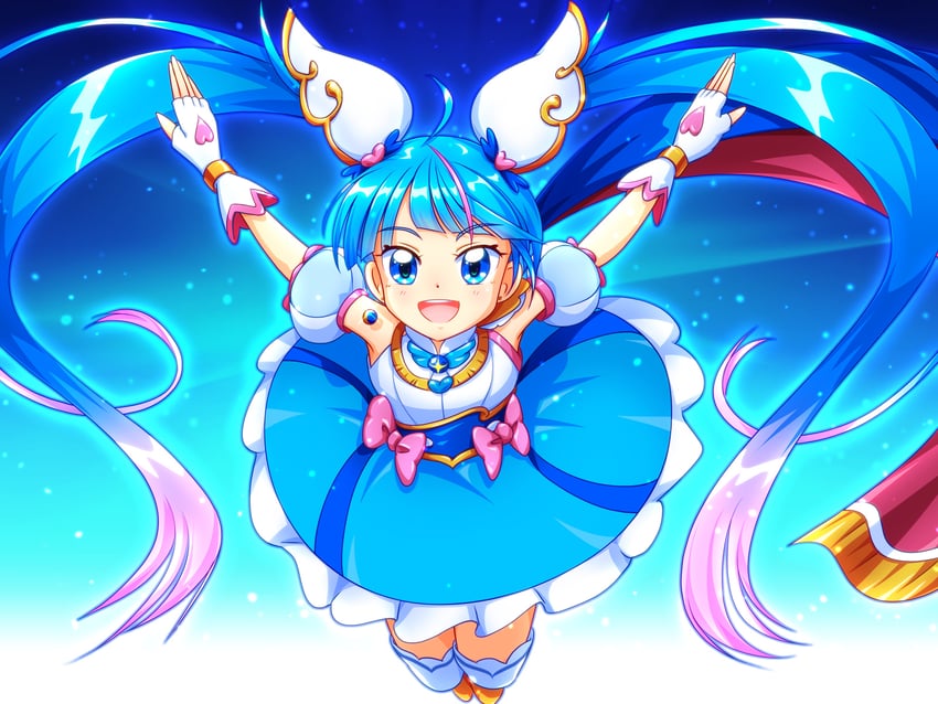 sora harewataru and cure sky (precure and 1 more) drawn by mimimix