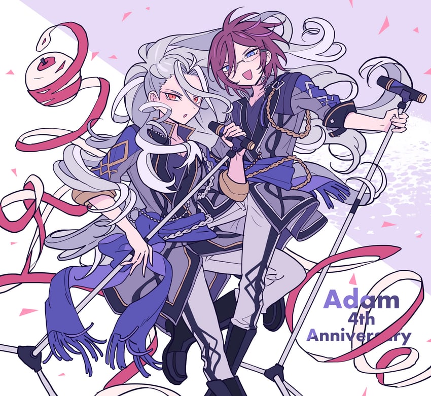 saegusa ibara and ran nagisa (ensemble stars!) drawn by meremero