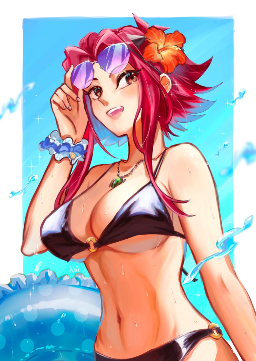 izayoi aki (yu-gi-oh! and 1 more) drawn by abiiii