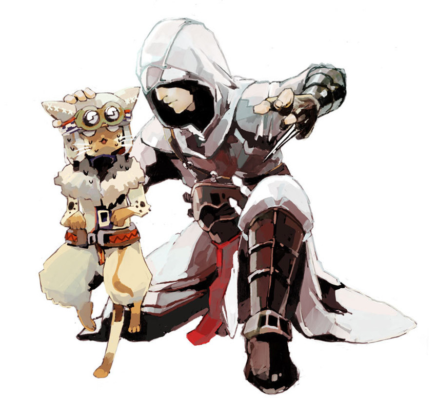 altair ibn la-ahad (monster hunter and 1 more) drawn by aikawa_(jet_enter)