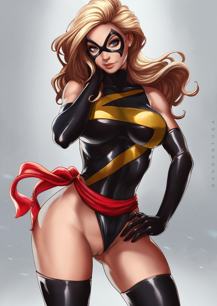 ms. marvel and carol danvers (marvel) drawn by dandon_fuga