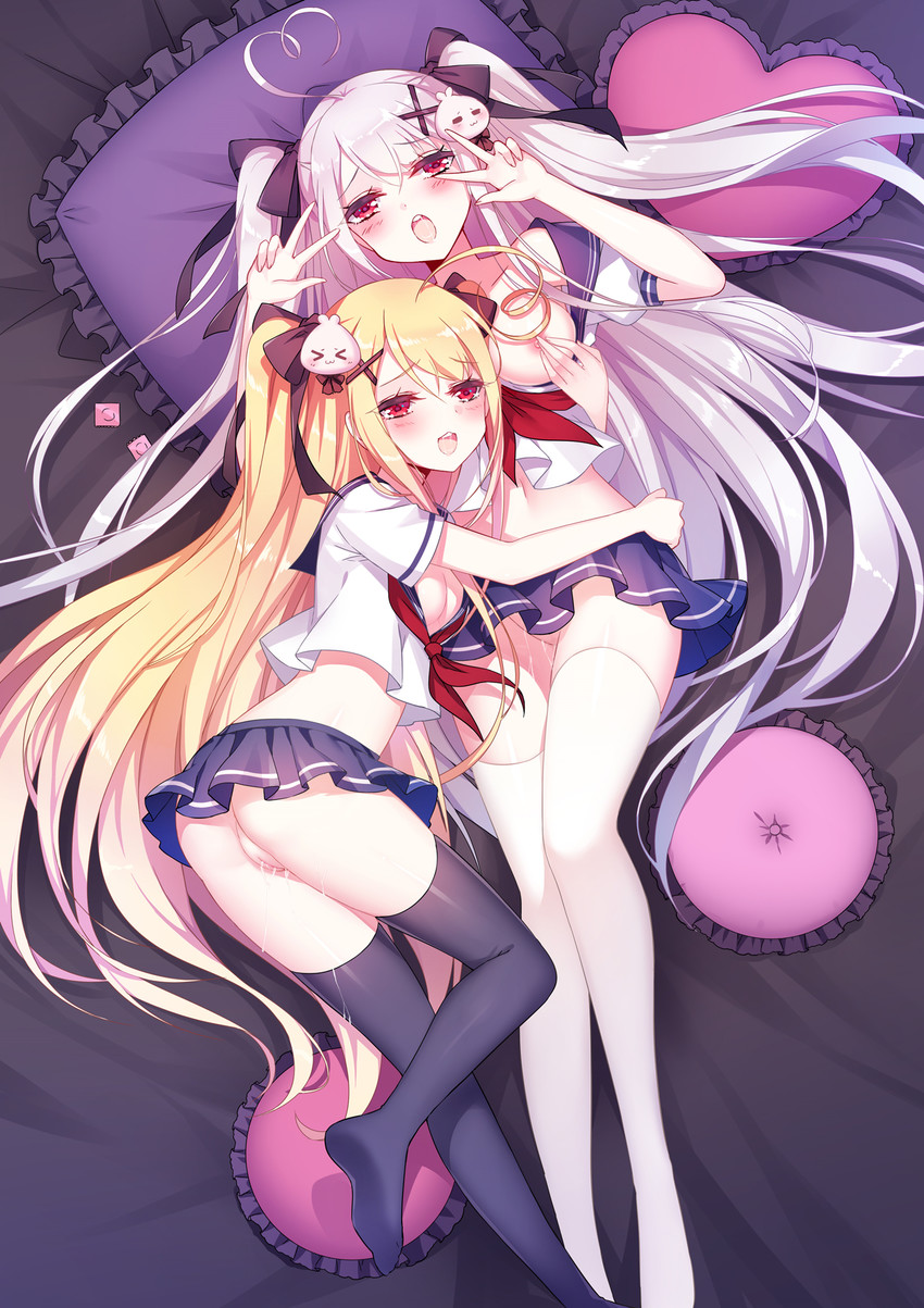 tokisaki mio and tokisaki asaba (original) drawn by 6_yin and niliu_chahui