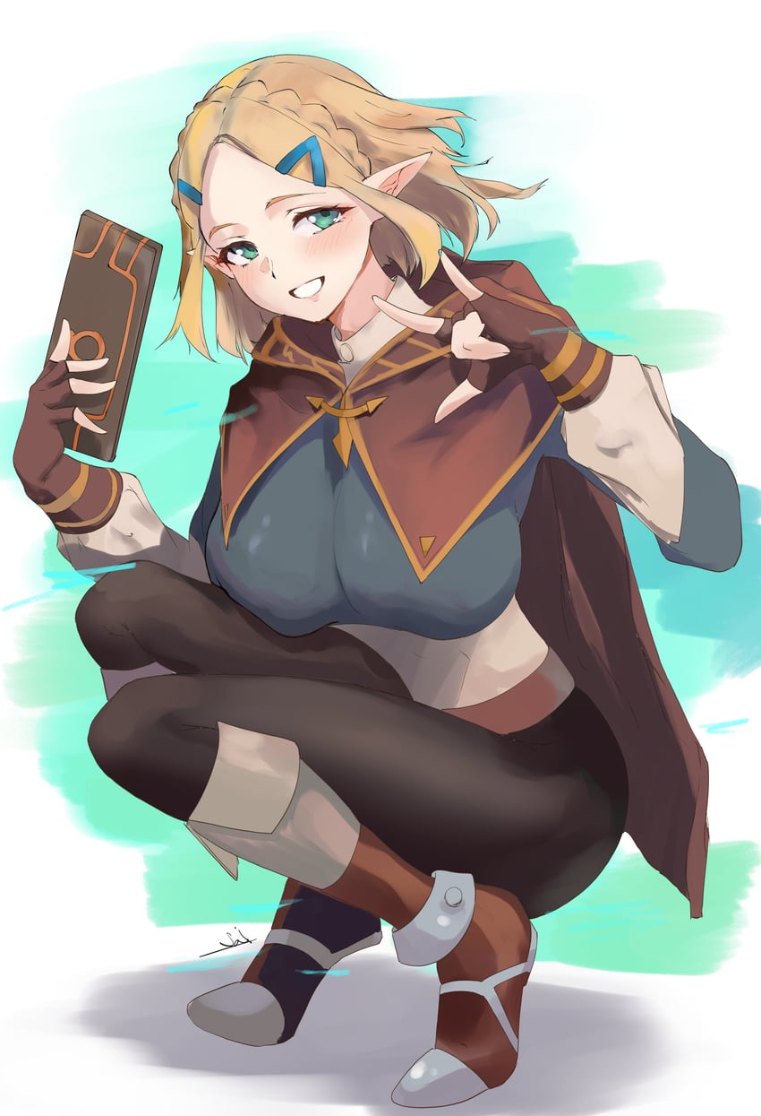 princess zelda (the legend of zelda and 1 more) drawn by s4ika