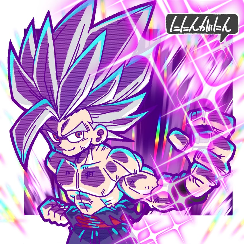 son gohan and gohan beast (dragon ball and 2 more) drawn by beer_oekaki