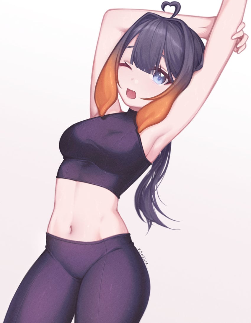 ninomae ina'nis (hololive and 1 more) drawn by vonshia