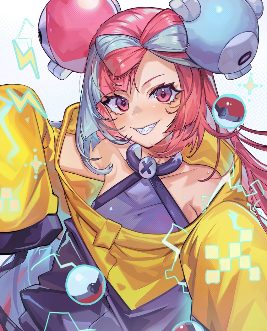 iono and magnemite (pokemon and 1 more) drawn by mato-c