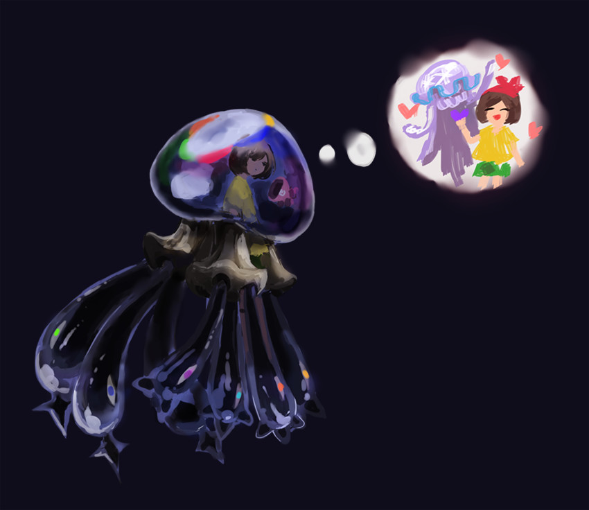 selene and nihilego (pokemon and 1 more) drawn by pleo