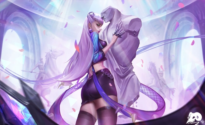 evelynn and k/da all out evelynn (league of legends) drawn by iainpek
