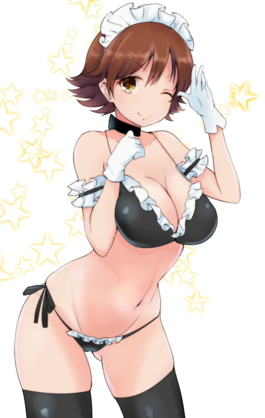 honda mio (idolmaster and 1 more) drawn by ryuu.
