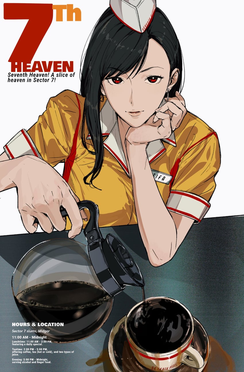 tifa lockhart (final fantasy and 1 more) drawn by amikoiiko