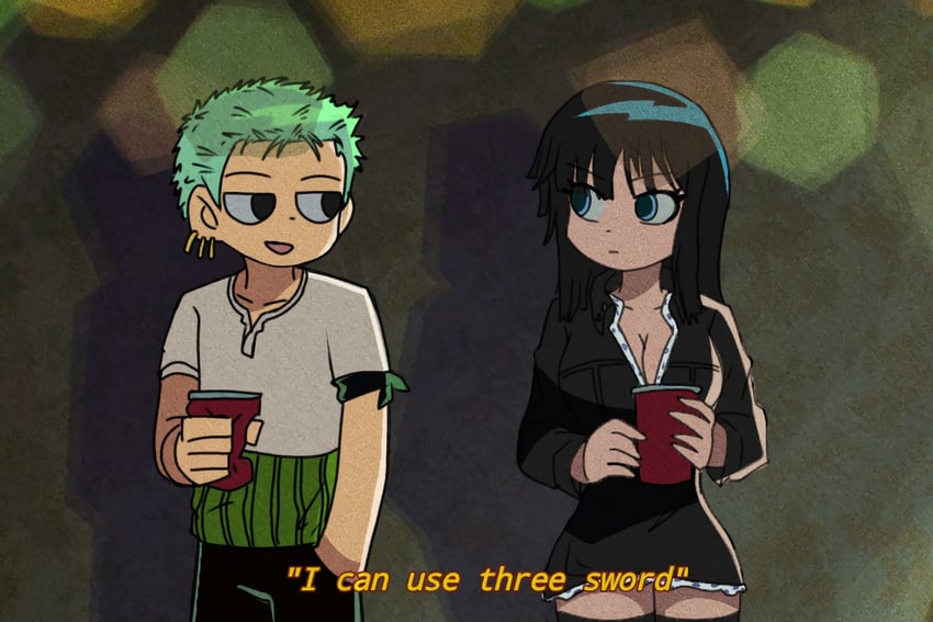 nico robin and roronoa zoro (one piece and 2 more) drawn by hangeackkmn123