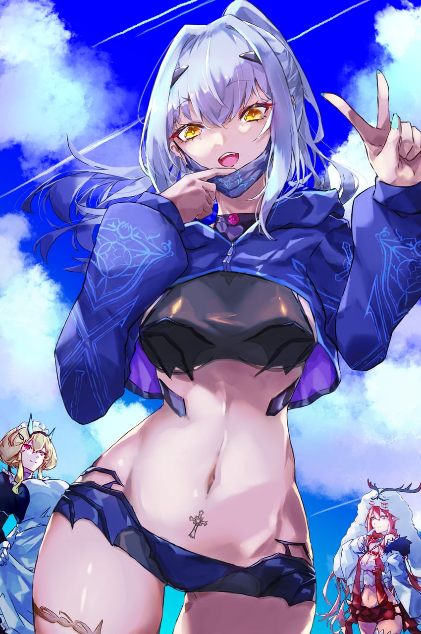baobhan sith, melusine, barghest, and cernunnos (fate and 1 more) drawn by ayakashi9109