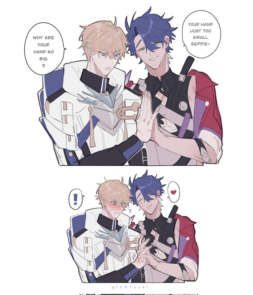 sampo koski and gepard landau (honkai and 1 more) drawn by tsmtsuki