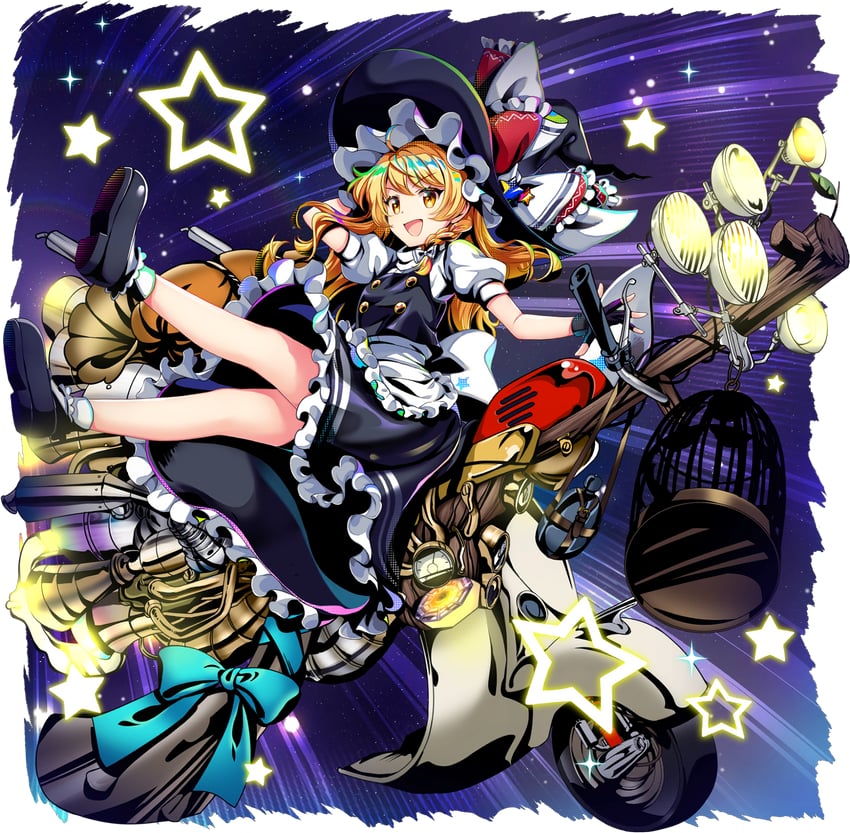 kirisame marisa (touhou and 1 more) drawn by rotte_(1109)