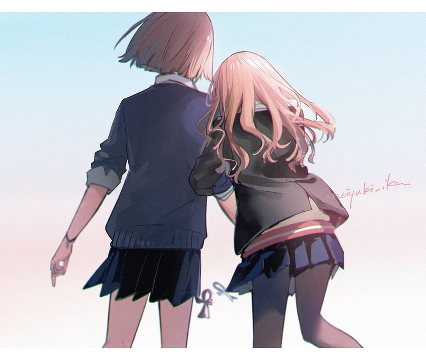 minami yume and minami kano (gridman universe and 1 more) drawn by aki_(neyuki41028)