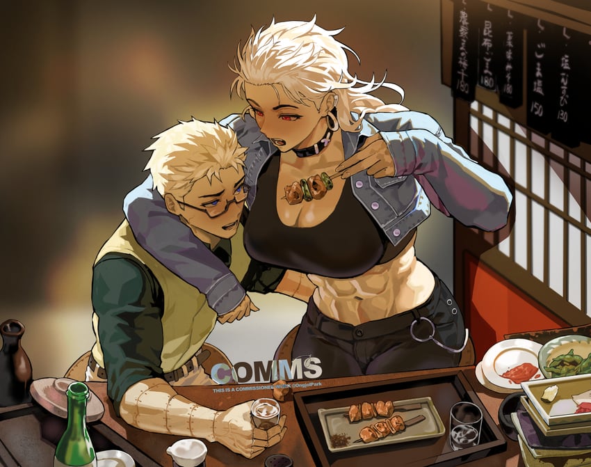noi and shin (dorohedoro) drawn by park_ongjol