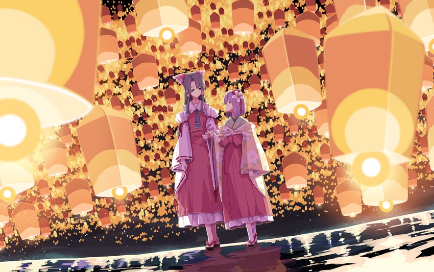 hakurei reimu and hieda no akyuu (touhou) drawn by sakuraba_yuuki