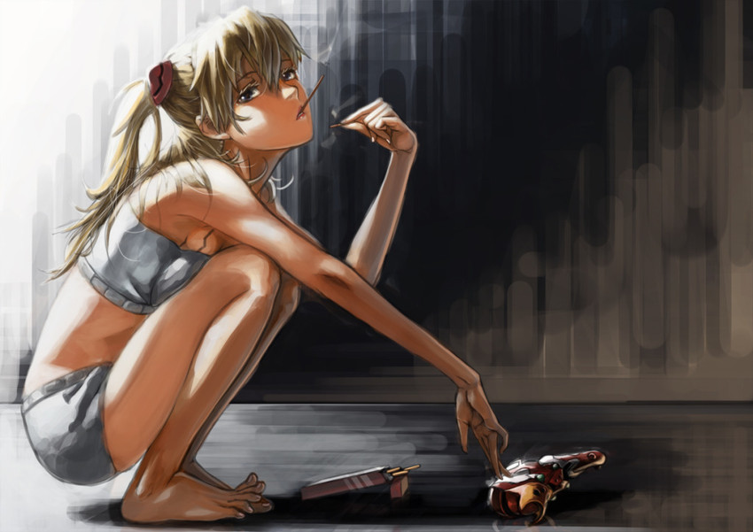souryuu asuka langley and eva 02 (neon genesis evangelion and 1 more) drawn by lamchun_(2006)