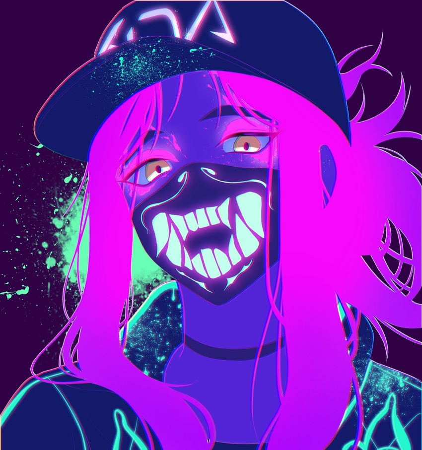 akali and k/da akali (league of legends) drawn by lemonpear