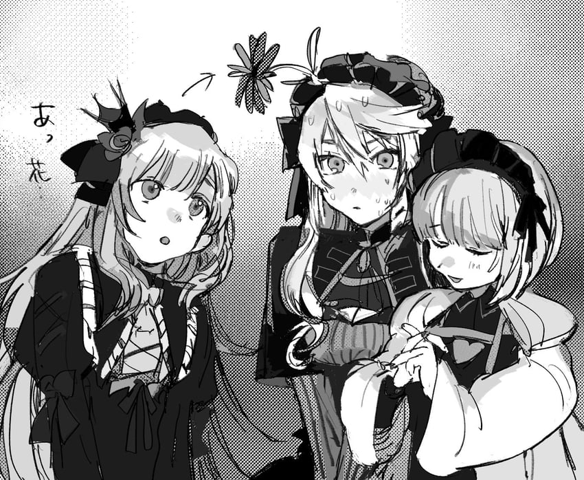 makaino ririmu, kuzuha, uzuki kou, and sanya (nijisanji) drawn by user_sinzan