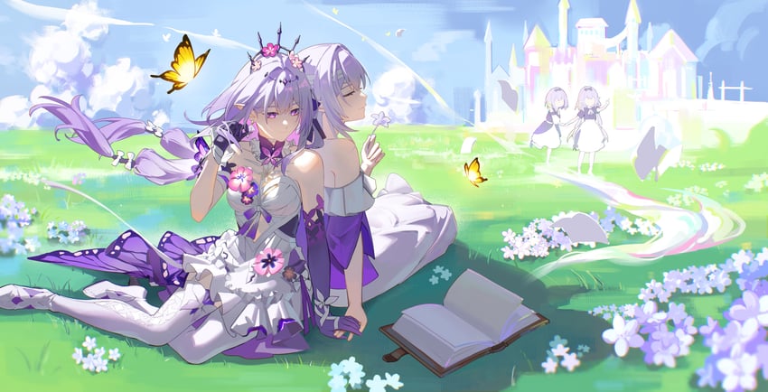 castorice and polyxia (honkai and 1 more) drawn by yan_huai_an
