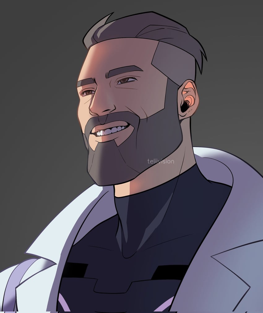 professor turo (pokemon and 1 more) drawn by teliivision
